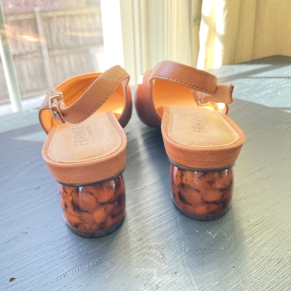 FRANKIE4 Juliett Low-heel Slingback in Camel Tortoiseshell Comfort size 13W - Picture 5 of 7
